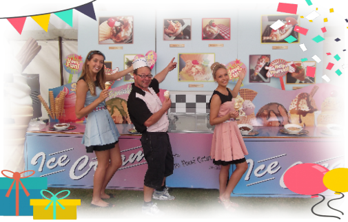 hire mobile ice cream parlour